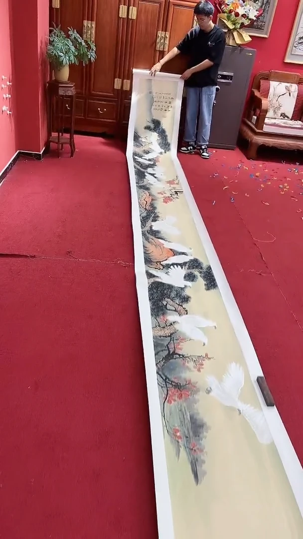 国画群贤荟萃10米白鹰