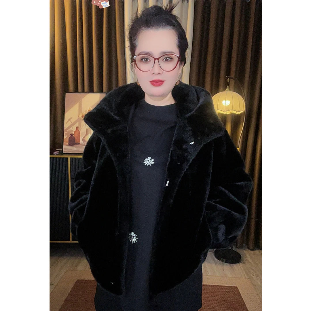 女连帽冬季休闲外套女士短外套