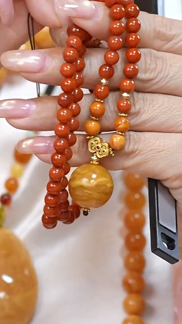 蜜蜡颈饰未镶嵌7228天然蜜蜡珠宝奇石云端妖孽全部保真