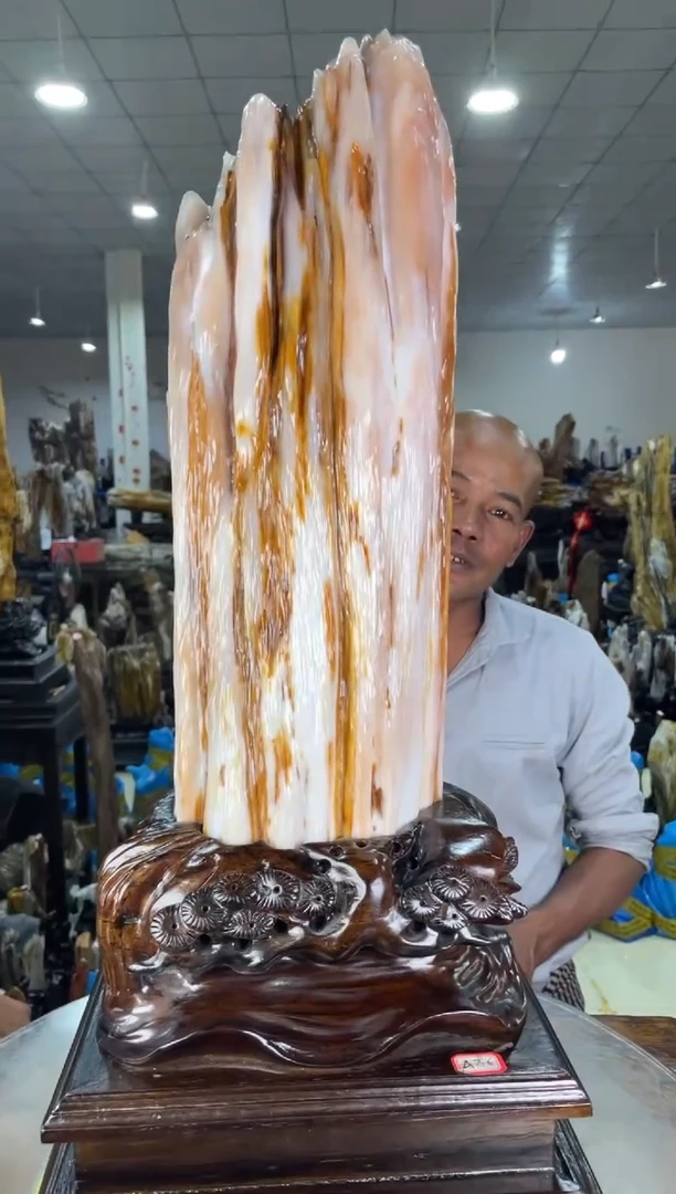 【闪购商品】硅化玉摆件未镶嵌60