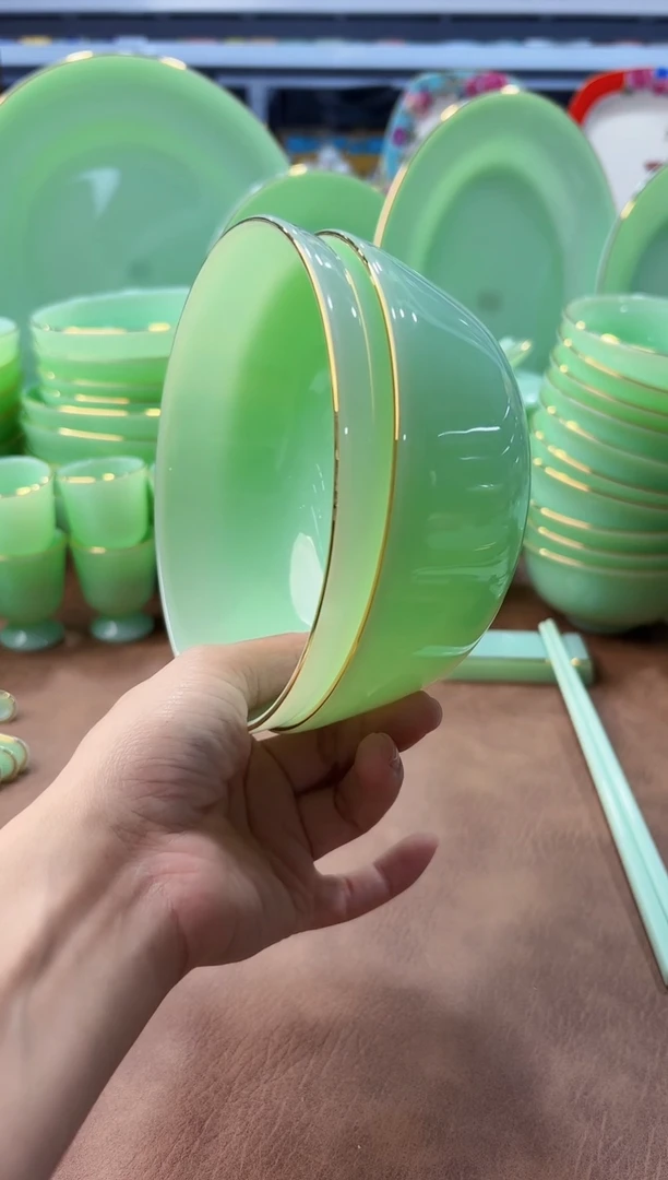 玉瓷 5.5英寸饭碗2个景德镇陶