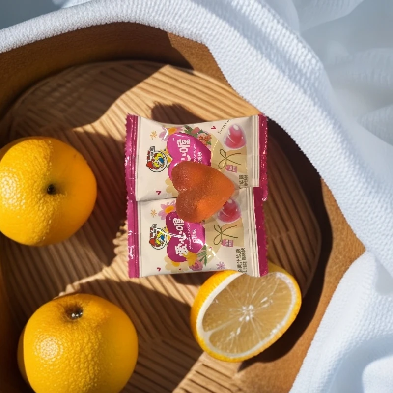 白桃味心形果汁软糖