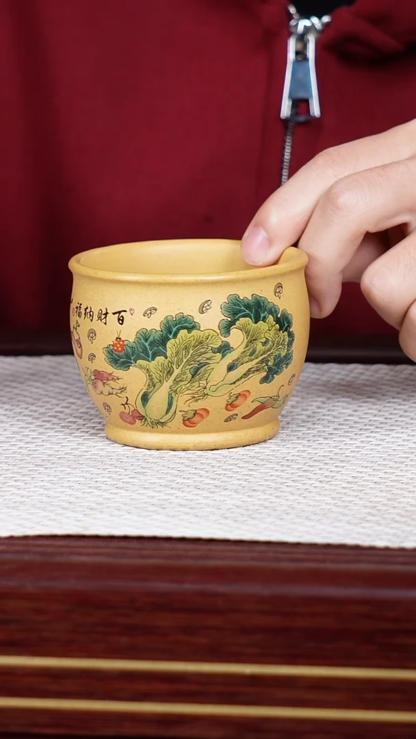 茶杯紫砂宜兴原矿紫砂 全手工制作