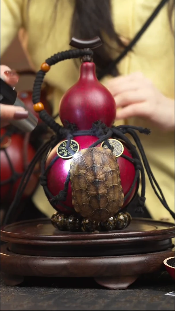 59号大漆酒葫芦一物一拍【双福双禄】