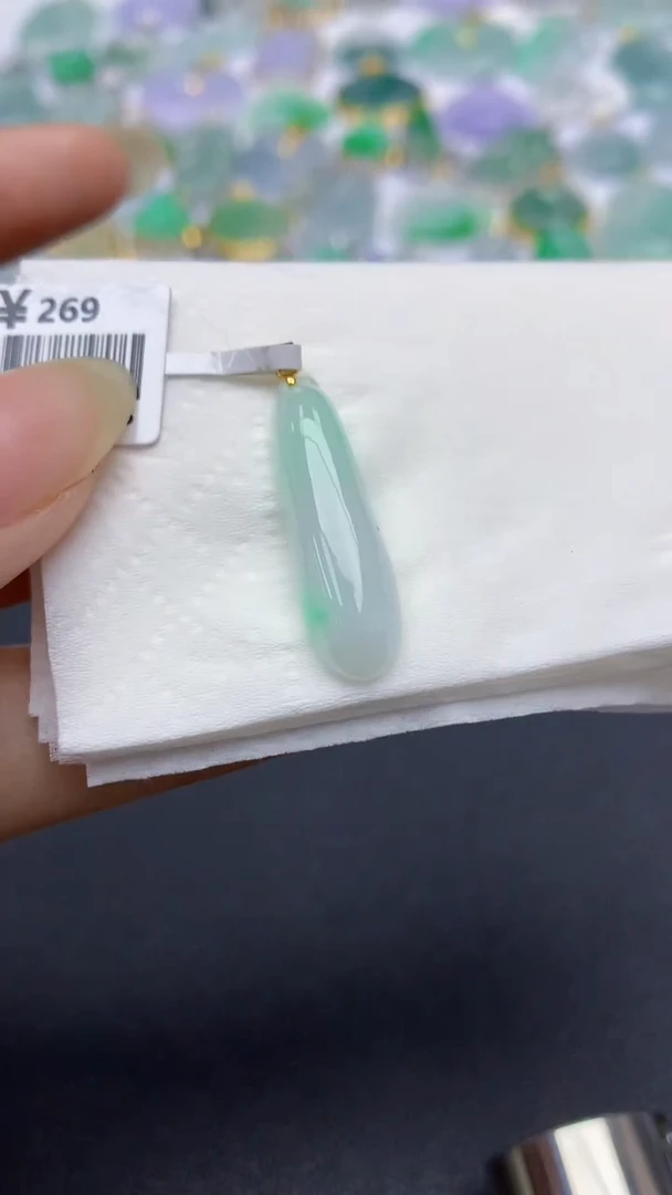 颈饰未镶嵌翡翠天然缅甸a货翡翠百元以上9元证书费自理