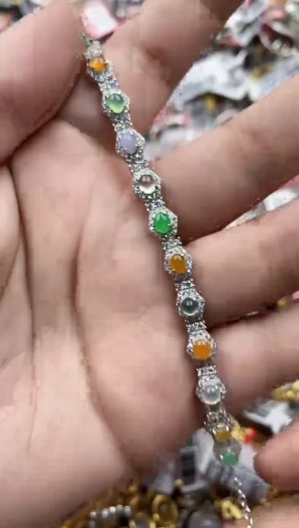 【闪购商品】翡翠戒指银S925镶嵌66666---6