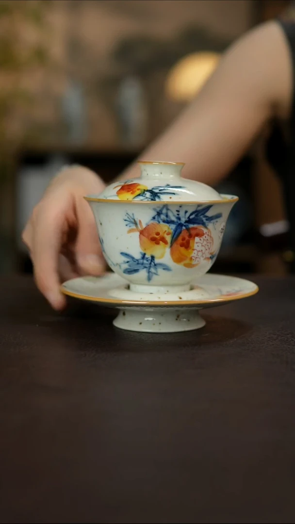杯景德镇陶瓷杯碗柴烧多人
