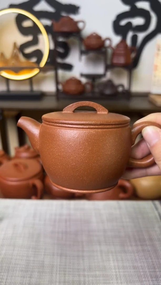 【闪购商品】段泥茶壶独壶黄降坡汉瓦壶150CC