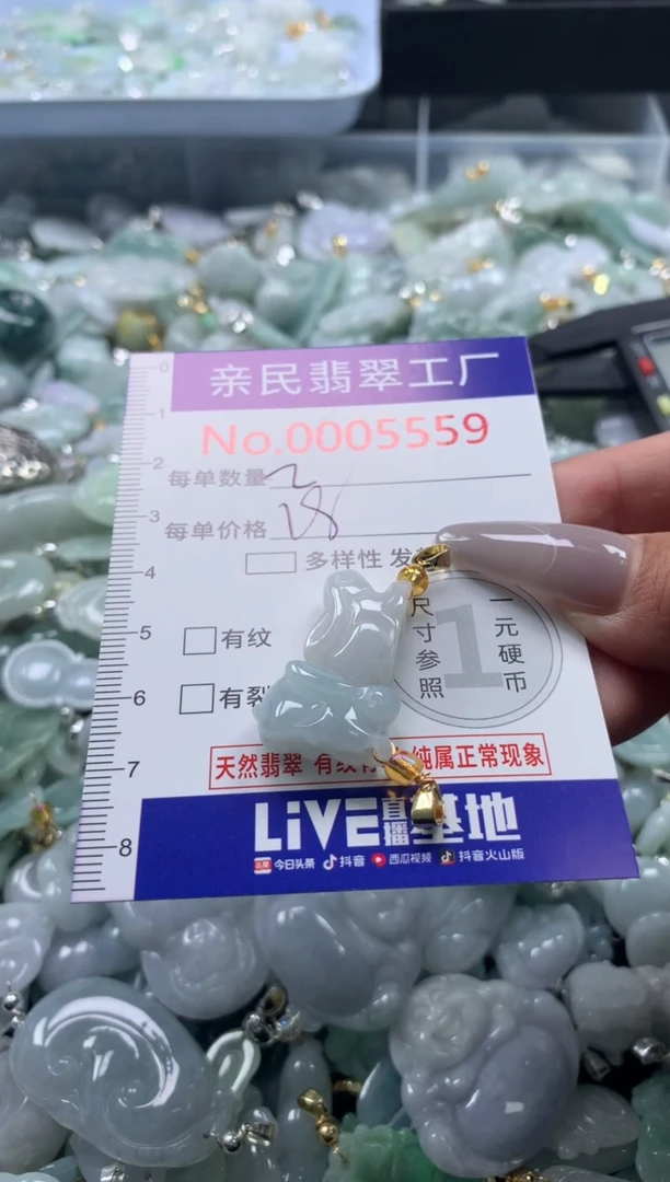 吊坠(不含链)未镶嵌翡翠5559