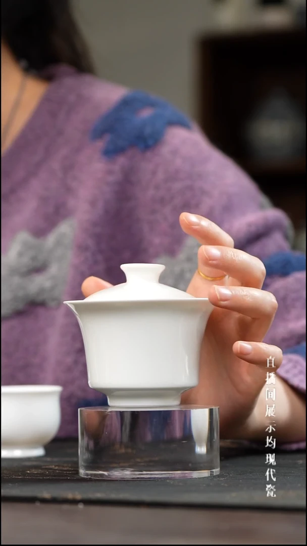 景德镇马蹄盖碗盖碗