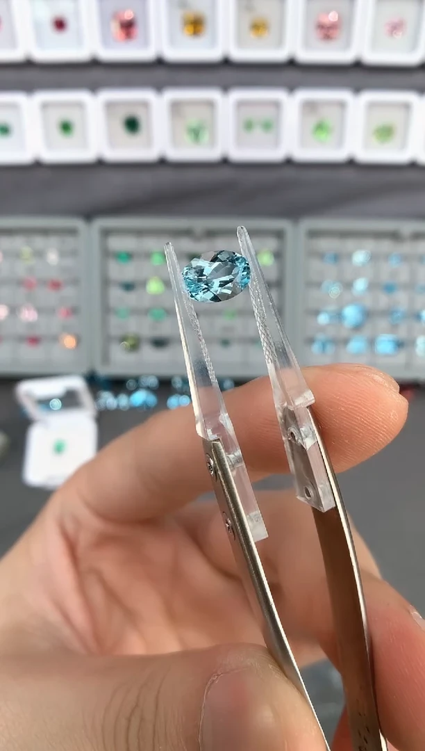 【闪购商品】定制海蓝宝石裸石未镶嵌1.65ct