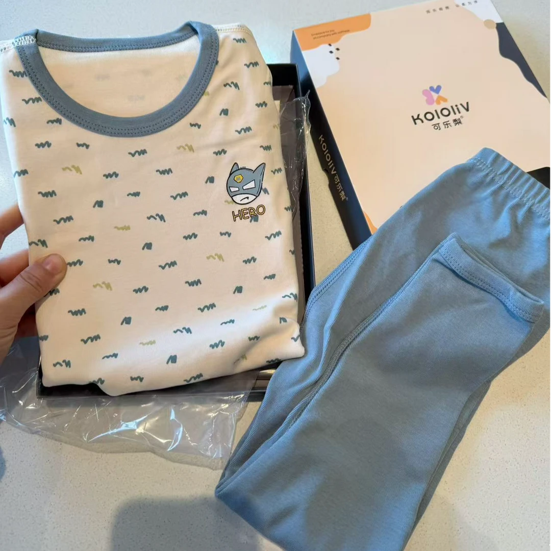 泡妈童装  2024秋季儿童男童女童冬季家居服9001-31