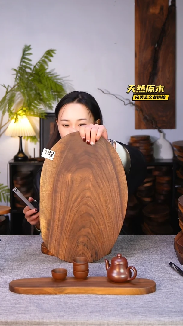 木北美黑胡桃原木.干裂疤结不属于商品质量问题完美主义者慎拍