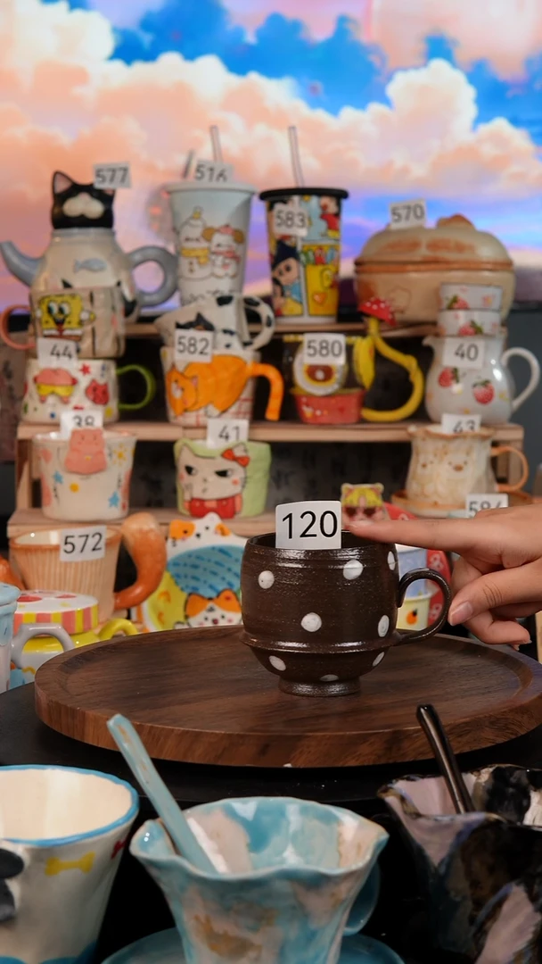 陶瓷双饮款景德镇手工陶瓷