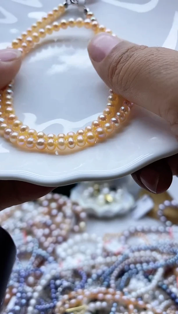 淡水珍珠未镶嵌项链珍珠项链