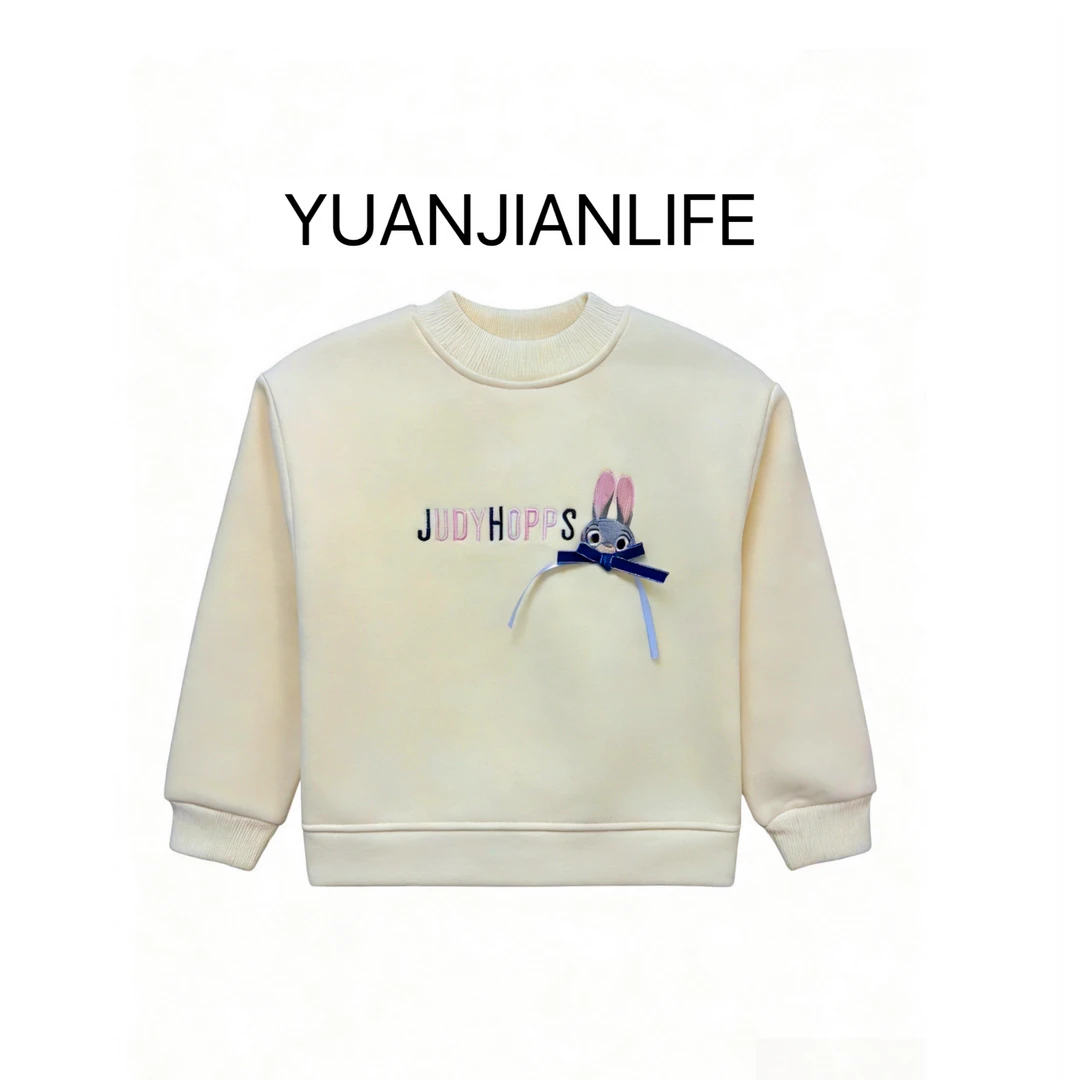 儿童小兔叽蝴蝶结卫衣