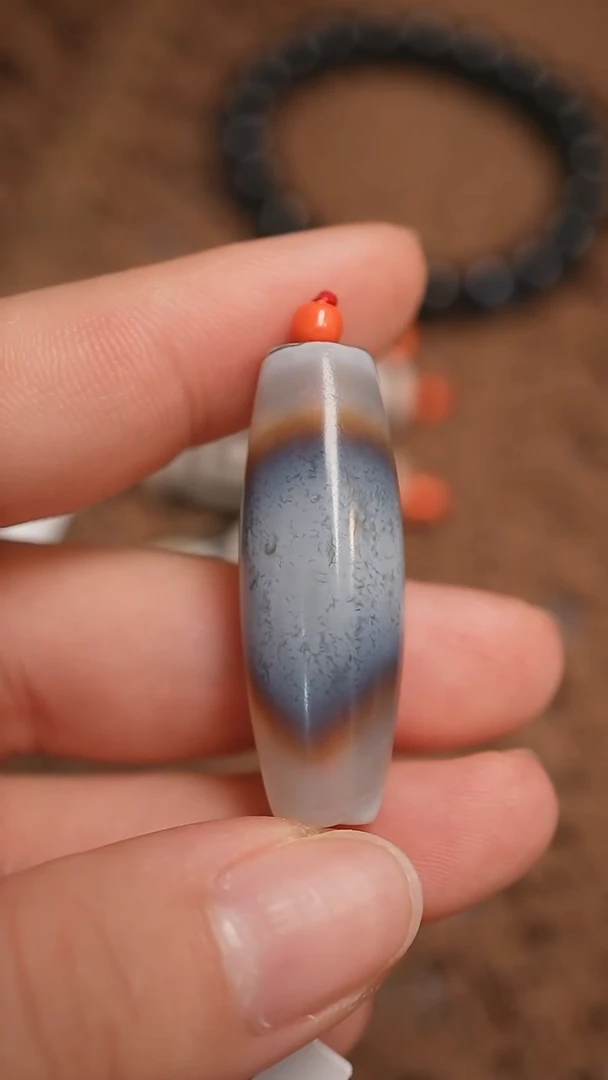 未镶嵌颈饰玛瑙/玉髓蚀花玛瑙珠定制编绳