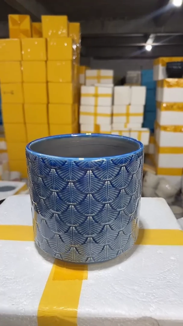 高温陶瓷花盆+Q162