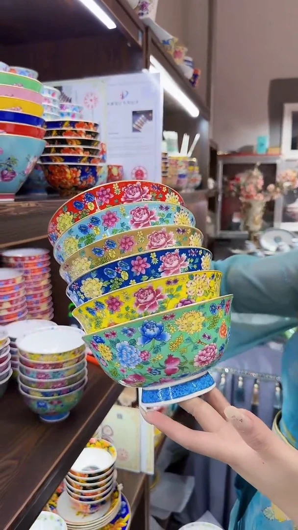 瓷片6英寸面碗6个景德镇陶瓷