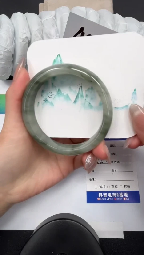 【闪购商品】石英质玉手镯未镶嵌23-62.7