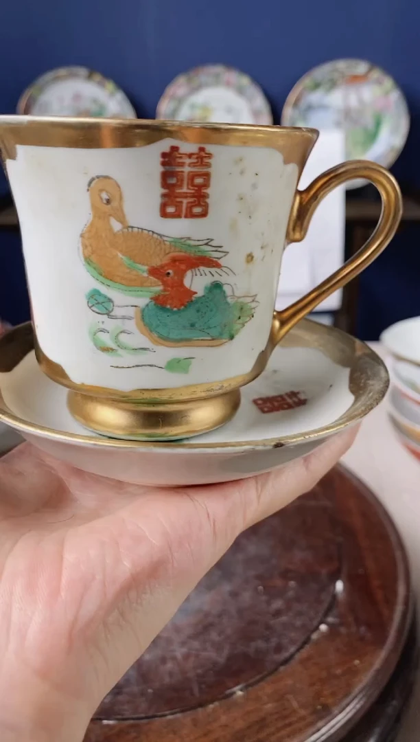 瓷片微瑕景德镇窑厂瓷摆件单件