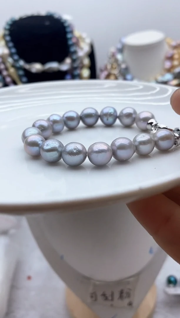 【闪购商品】淡水珍珠颈饰钛钢44