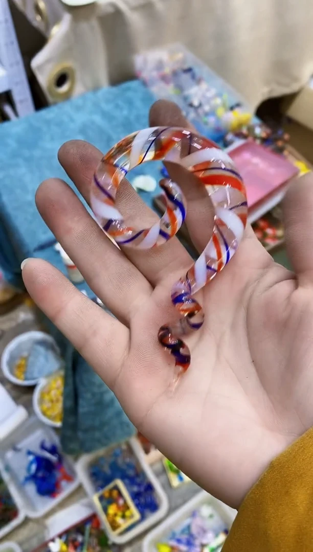 【闪购商品】琉璃手工艺品螺旋摆件