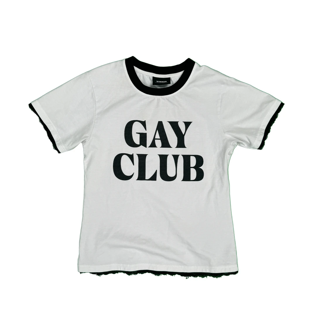 Vinkid（云梯）男童俱乐部短袖 美式潮流小众嘻哈国潮个性百搭T恤