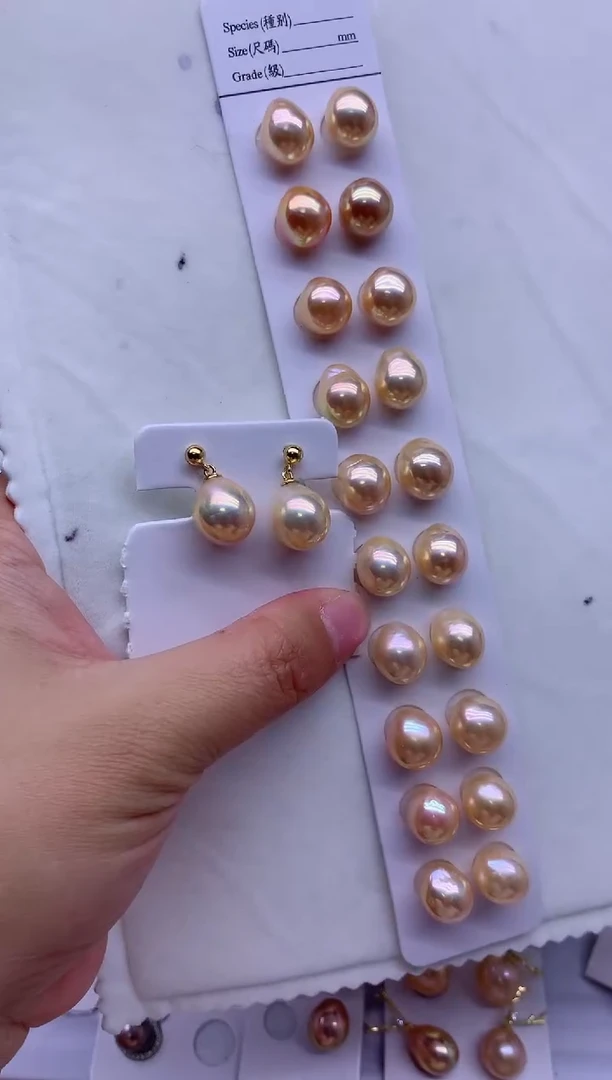 【闪购商品】银S925镶嵌淡水珍珠耳饰多发其一