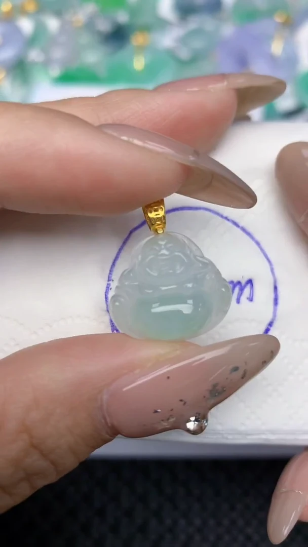 颈饰未镶嵌翡翠天然缅甸翡翠a货百元以上9元证书费自理