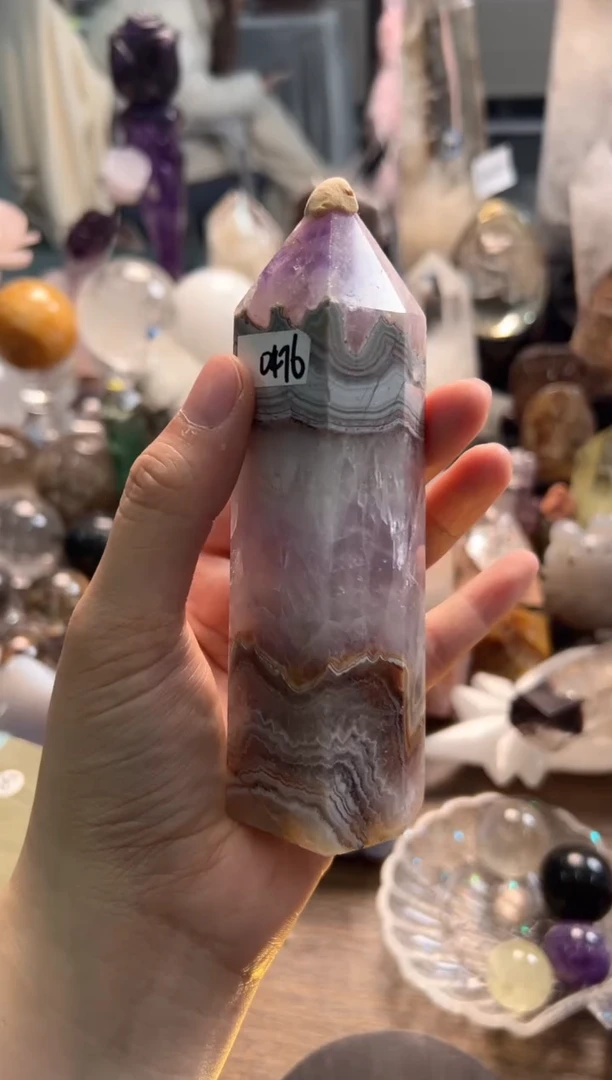 未镶嵌珠宝半成品水晶M287 约13.5cm