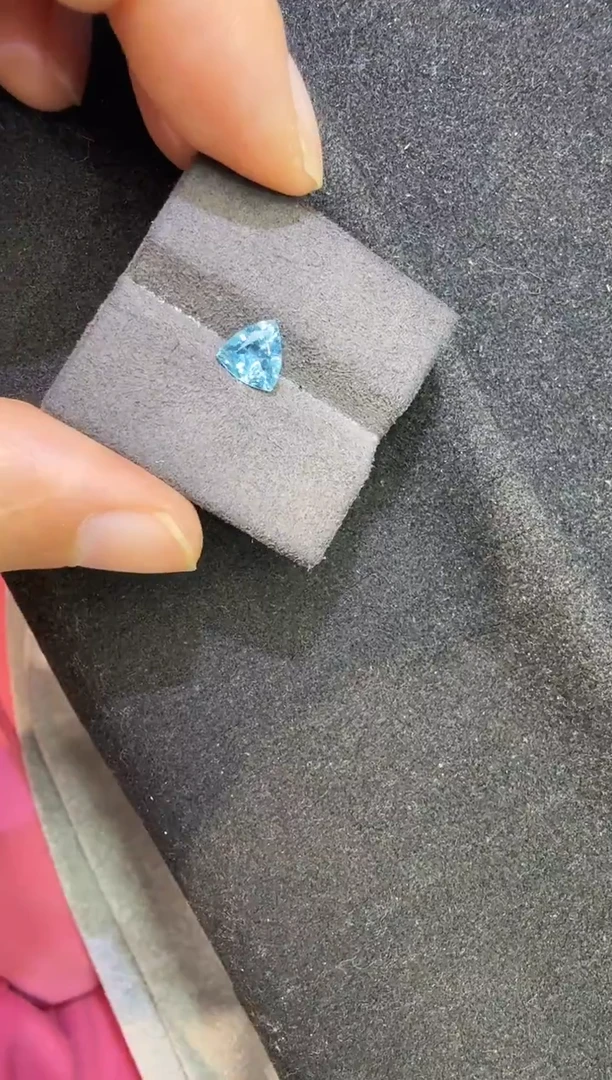未镶嵌定制定制海蓝宝石天然0.93克拉圣玛丽亚