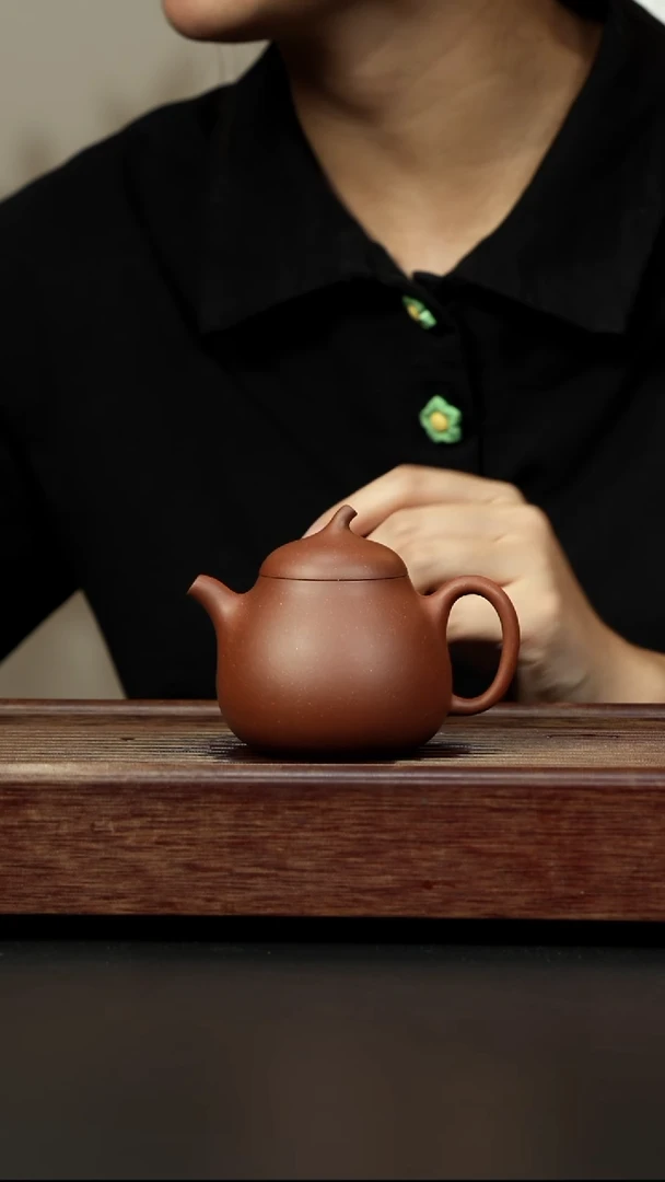 紫砂茶壶底槽清 高茄瓜