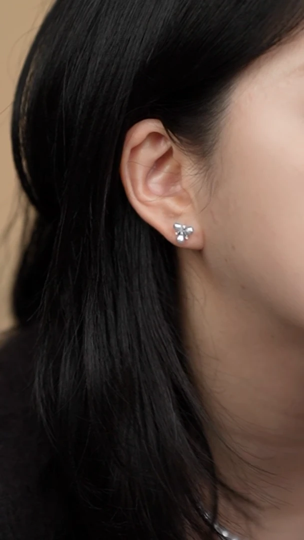 18K金镶嵌耳饰海水珍珠澳白keshi耳饰