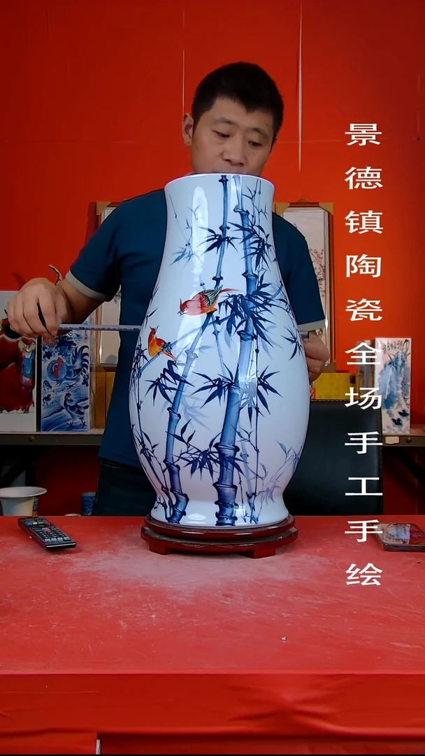 摆件景德镇陶瓷 全场手工手绘13