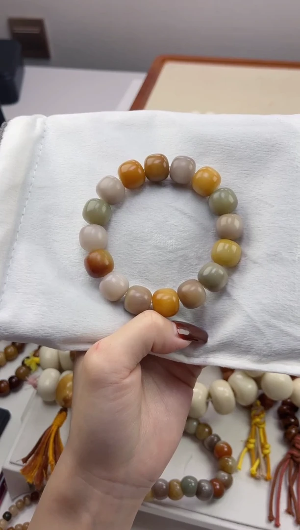 手串菩提根/象牙果e31干磨桶珠13*14mm手串