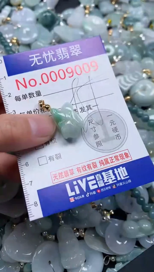 翡翠未镶嵌吊坠(不含链)9009