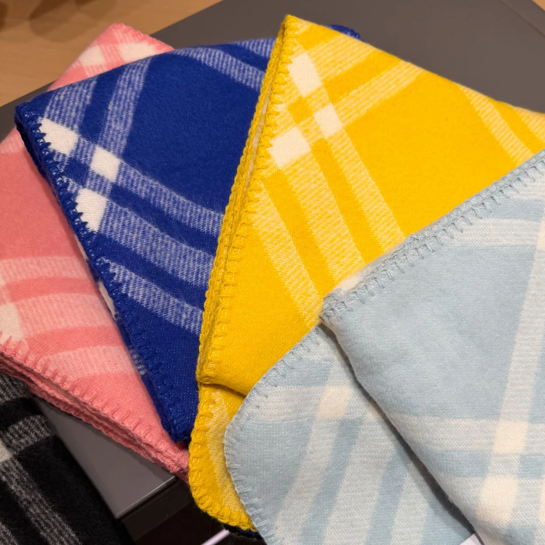 【ZISHUO】5663 保暖时尚拼色秋冬条纹格子款围巾