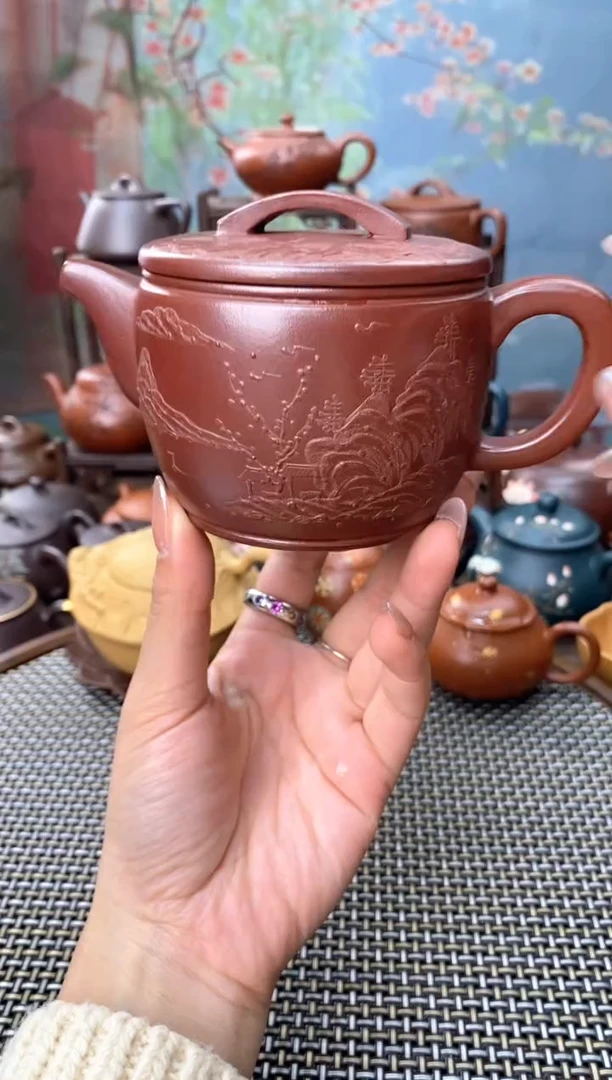 茶壶紫砂龙血砂汉瓦270cc