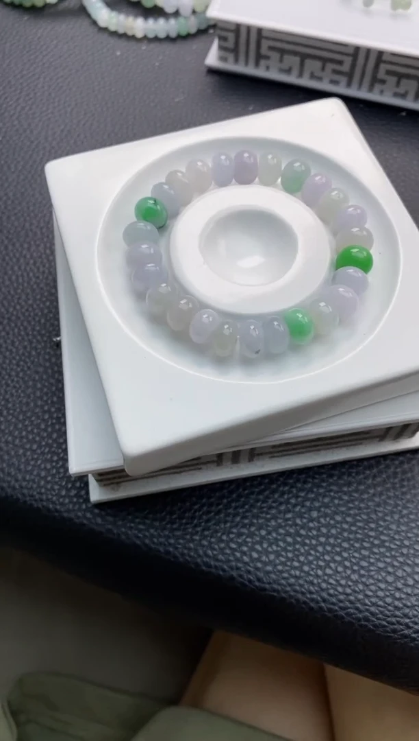 未镶嵌手串翡翠52天然A货翡翠手串