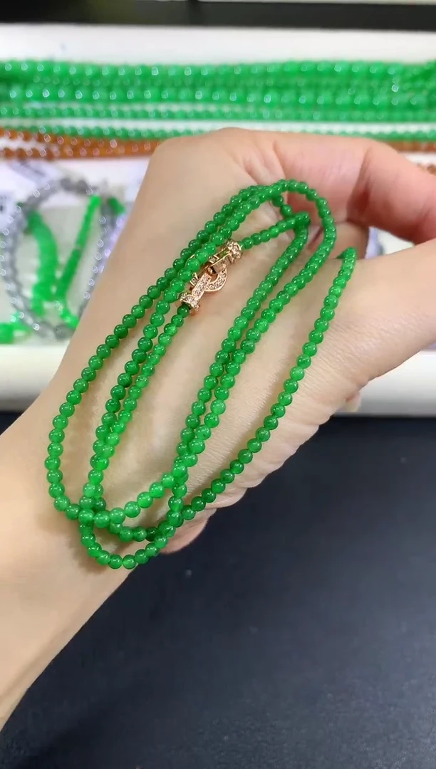 未镶嵌手串翡翠54|3980多样性发其一