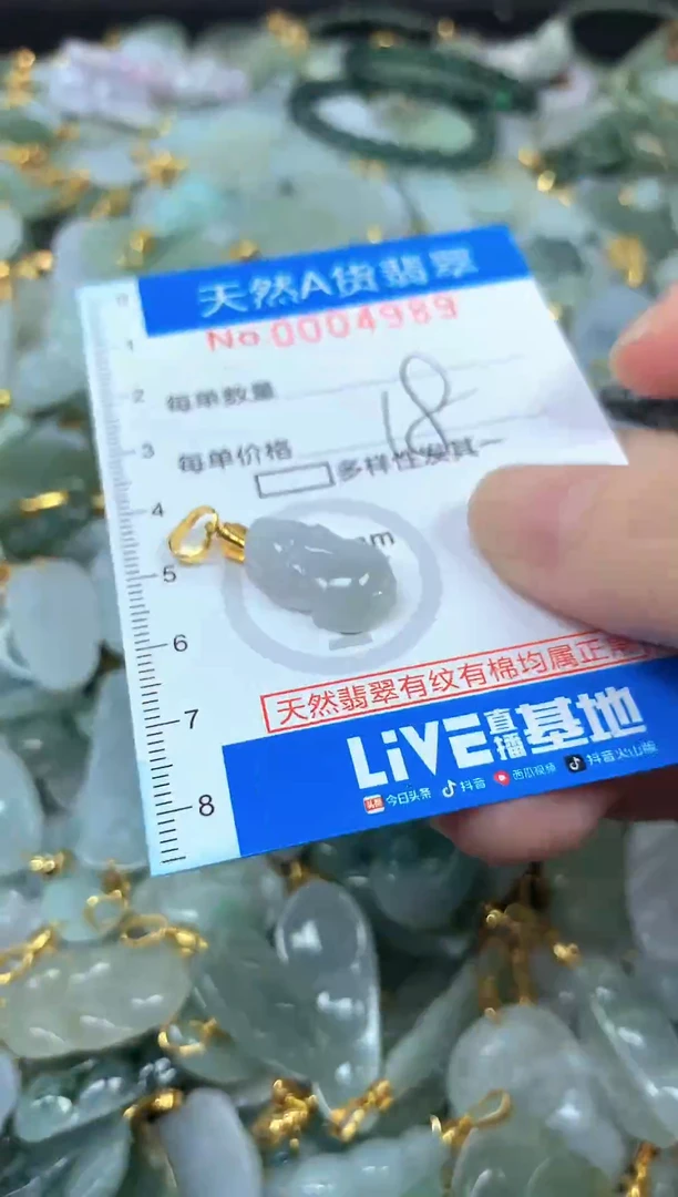 颈饰未镶嵌翡翠净货挂件-4989