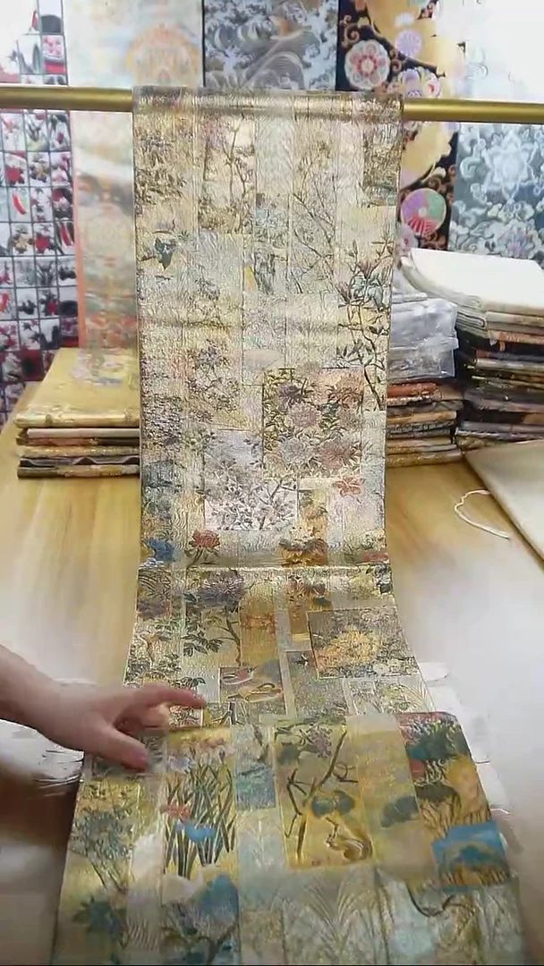 【闪购商品】织绣135 单面全通丸带花卉特价