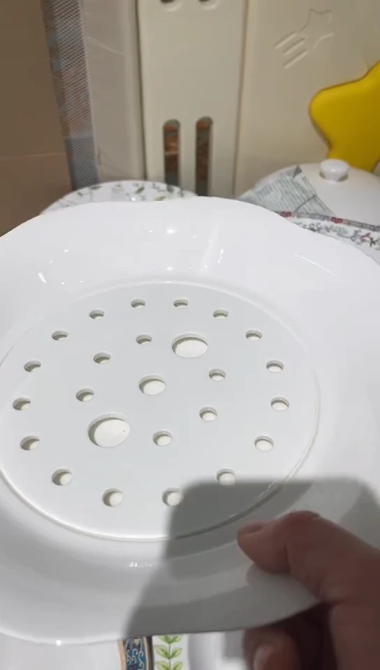 瓷饺子盘1个白瓷无底标