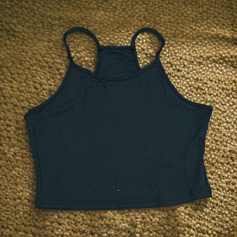 9977黑色工字背外贸背心