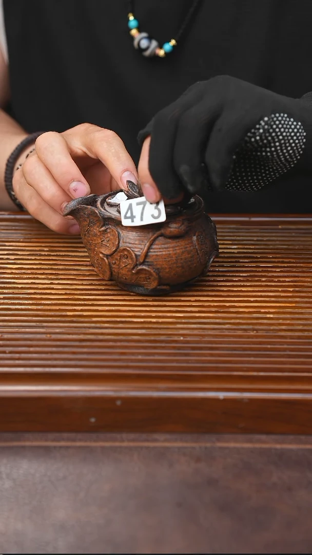 万古烧粗陶手工茶具