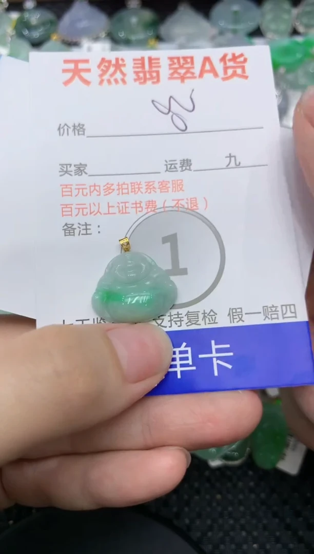 【闪购商品】翡翠颈饰18K金镶嵌111111111