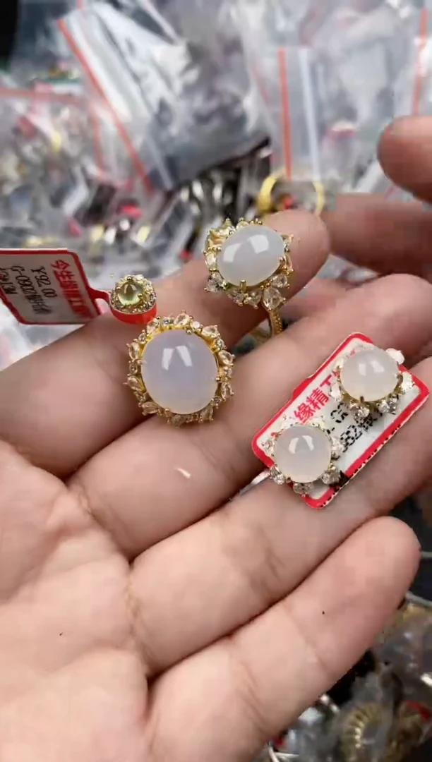 银S925镶嵌戒指翡翠1919    6