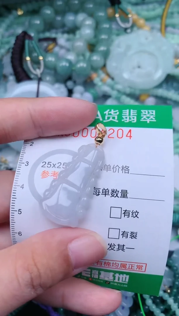 翡翠未镶嵌颈饰.0004204