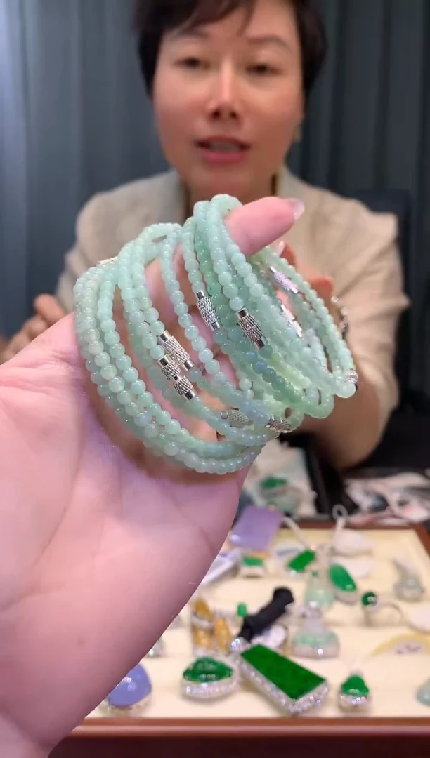 未镶嵌手串翡翠多样性发货